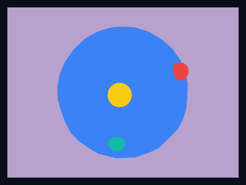 3D globe status screenshot